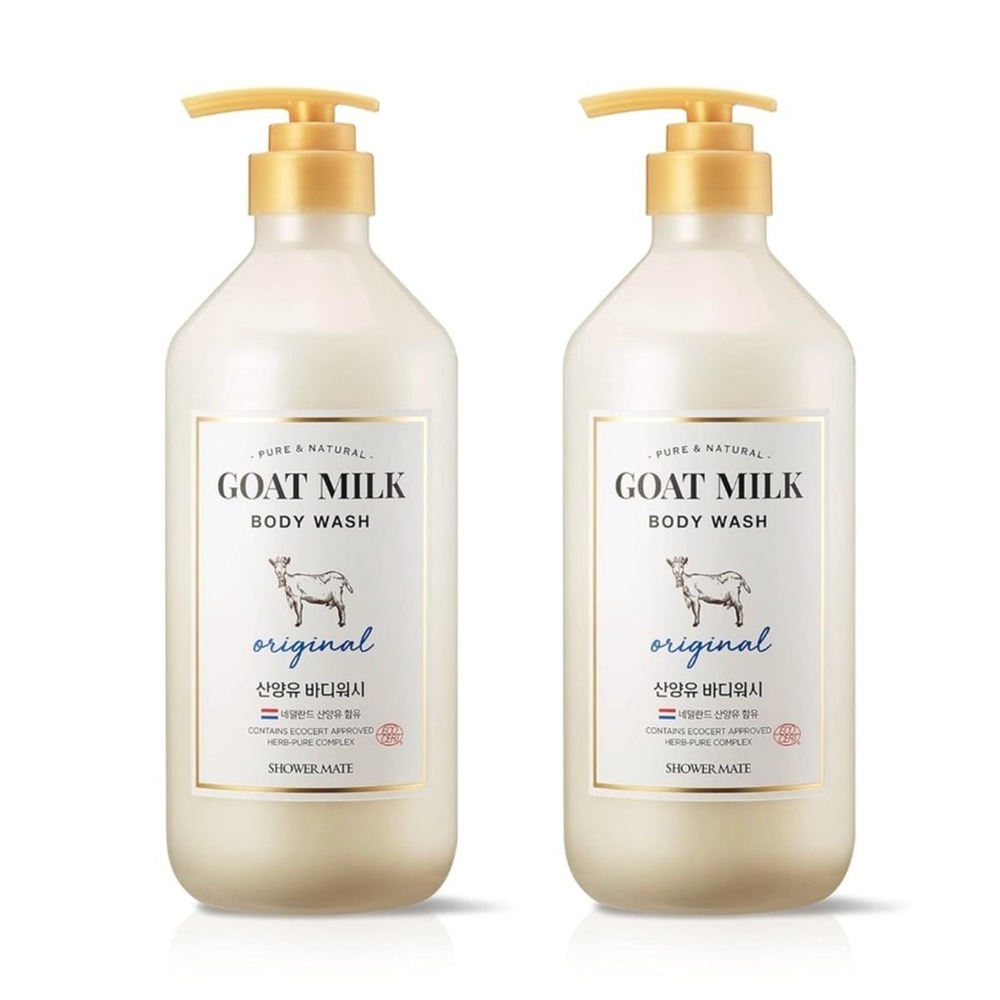 ( PACK OF 2) Goat Milk Body Wash Shower Mate Original Pure Natural Dutch